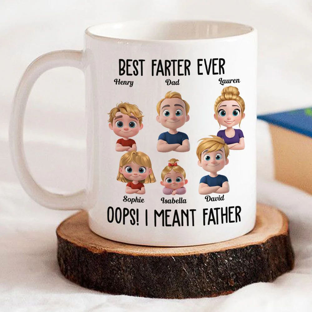 Best Farter Ever - Personalized Custom Coffee Mug - Image 2