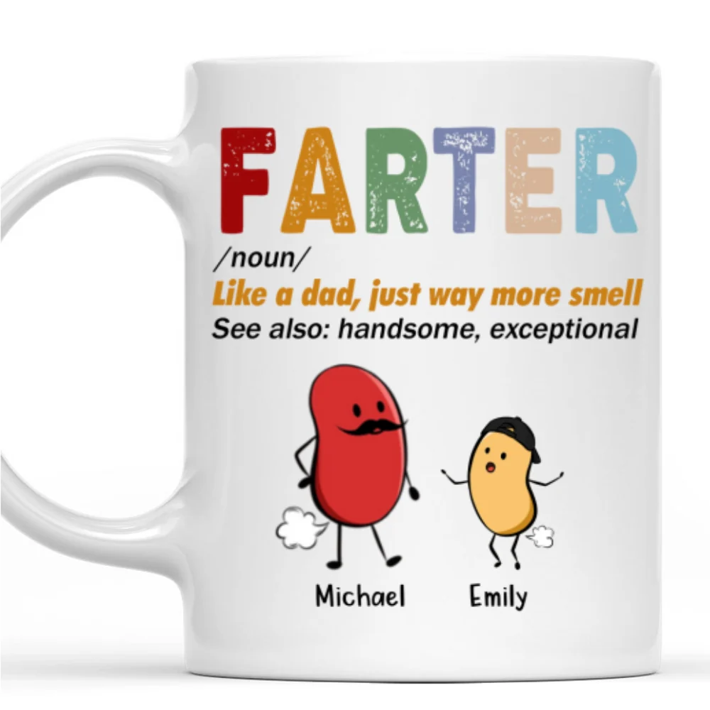 Best Farter Ever - Personalized Custom Coffee Mug - Image 8