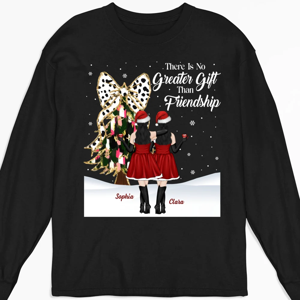 Best Friends Bestie Christmas - Personalized Custom Shirt - Image 10
