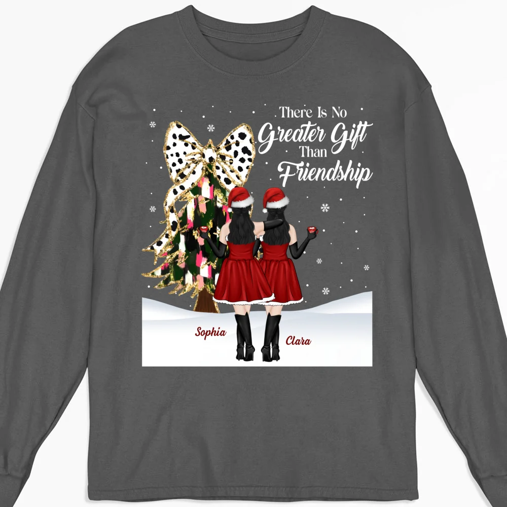Best Friends Bestie Christmas - Personalized Custom Shirt - Image 11