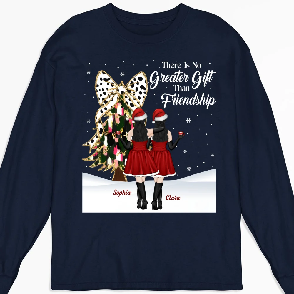 Best Friends Bestie Christmas - Personalized Custom Shirt - Image 12