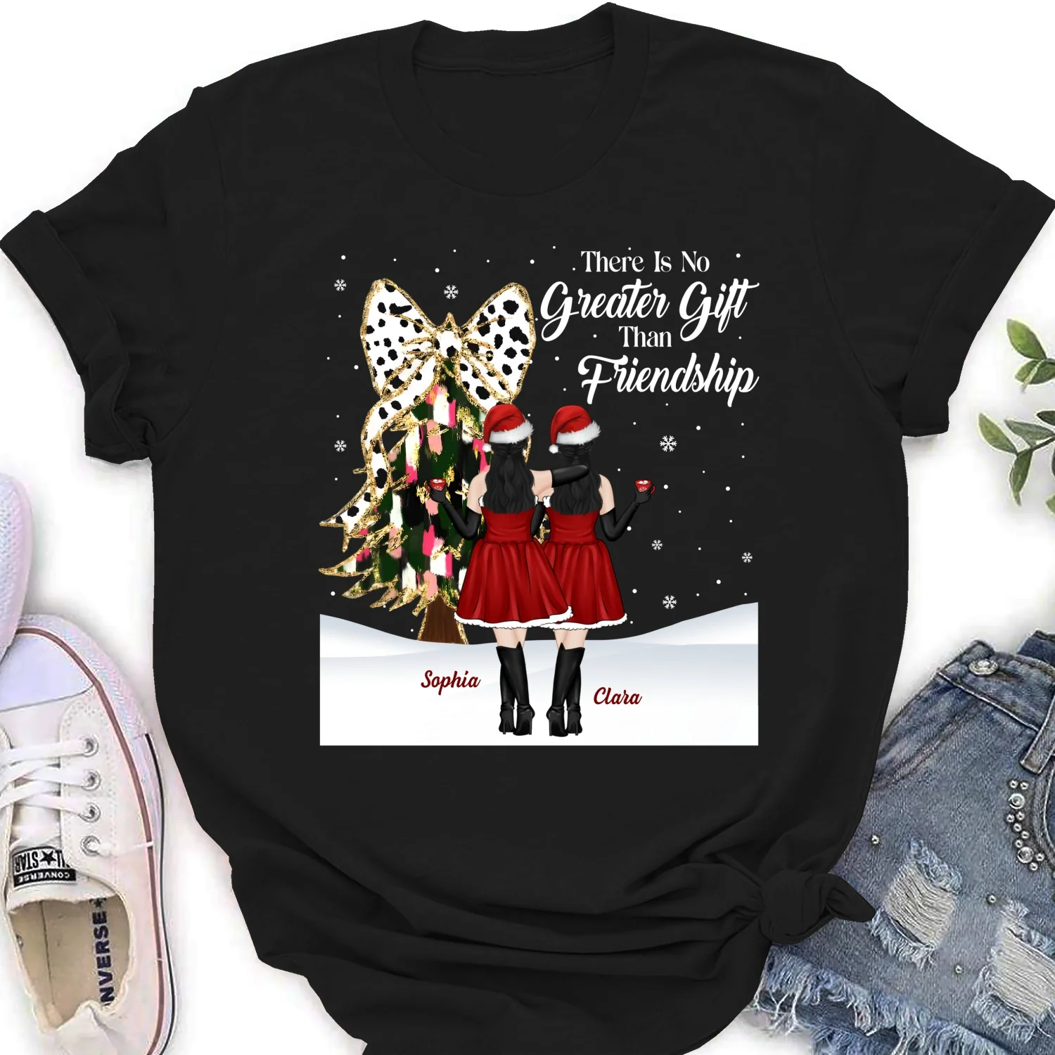 Best Friends Bestie Christmas - Personalized Custom Shirt - Image 16