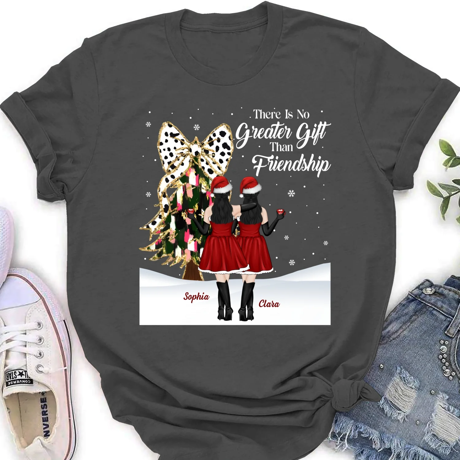 Best Friends Bestie Christmas - Personalized Custom Shirt - Image 17