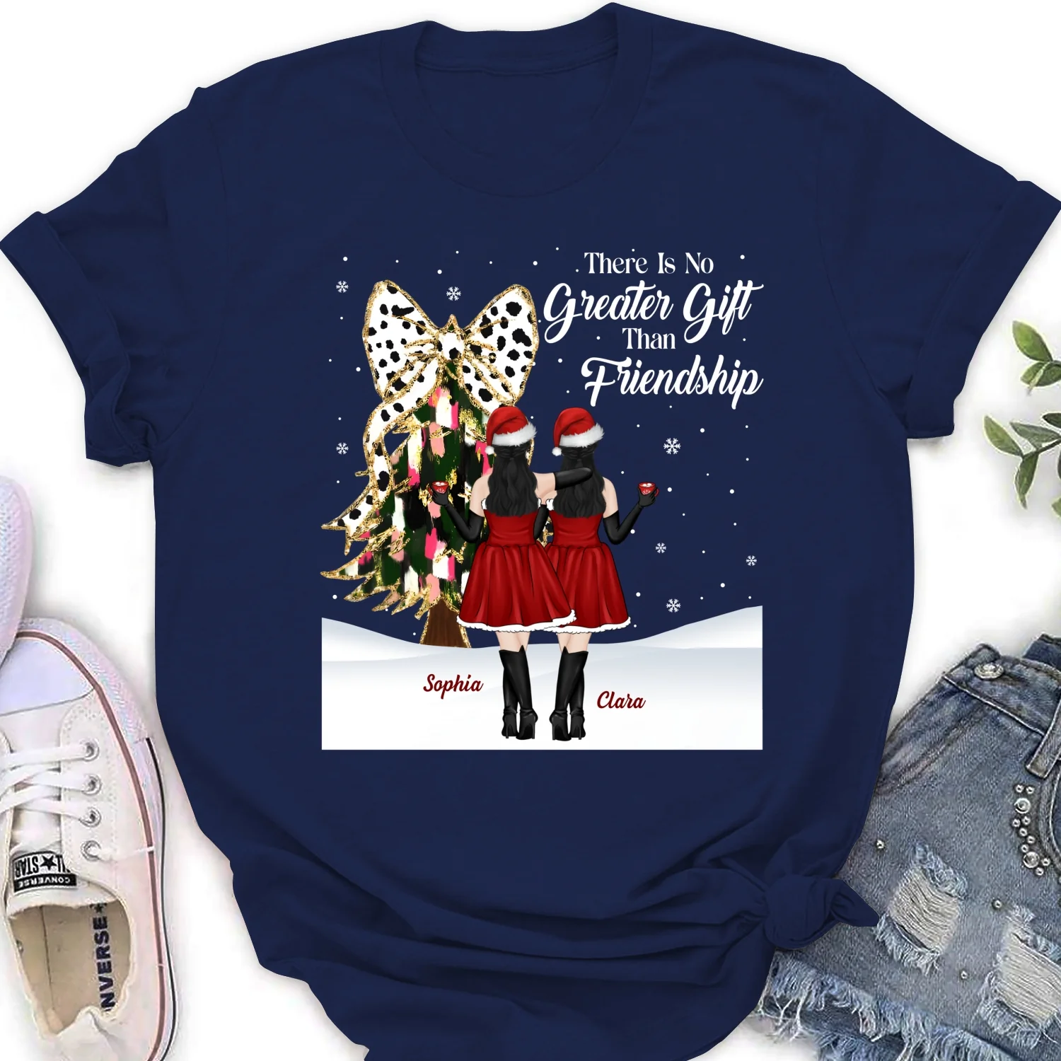 Best Friends Bestie Christmas - Personalized Custom Shirt - Image 18
