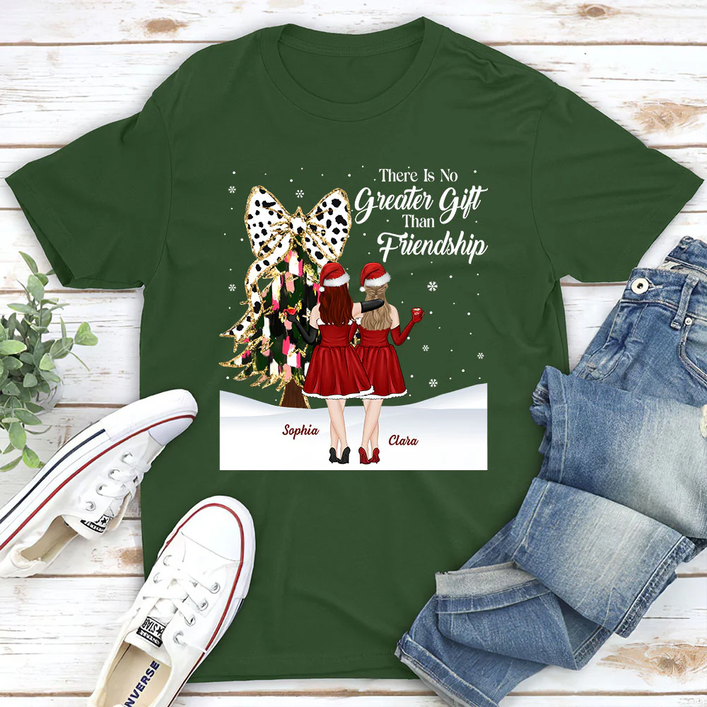 Best Friends Bestie Christmas - Personalized Custom Shirt - Image 2