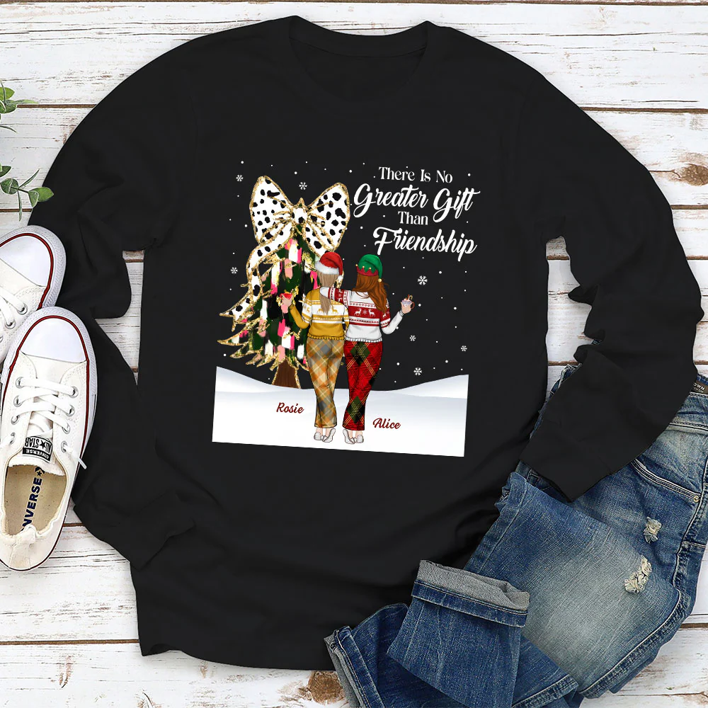Best Friends Bestie Christmas - Personalized Custom Shirt - Image 3