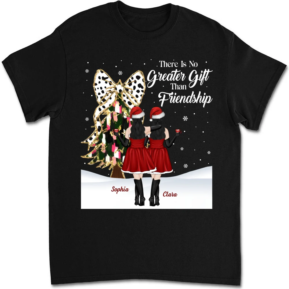 Best Friends Bestie Christmas - Personalized Custom Shirt - Image 6