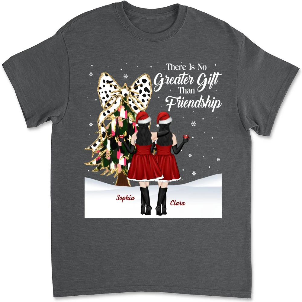 Best Friends Bestie Christmas - Personalized Custom Shirt - Image 7