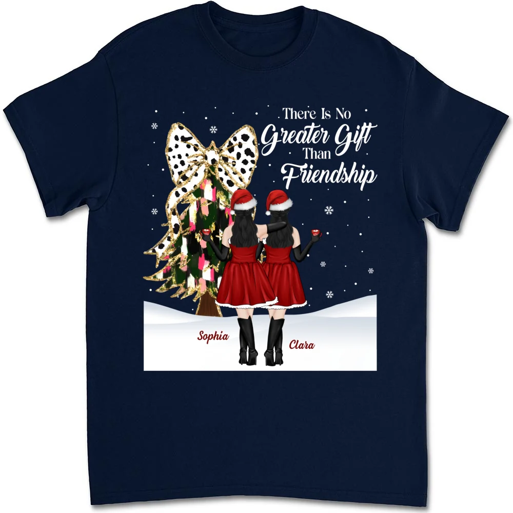 Best Friends Bestie Christmas - Personalized Custom Shirt - Image 9