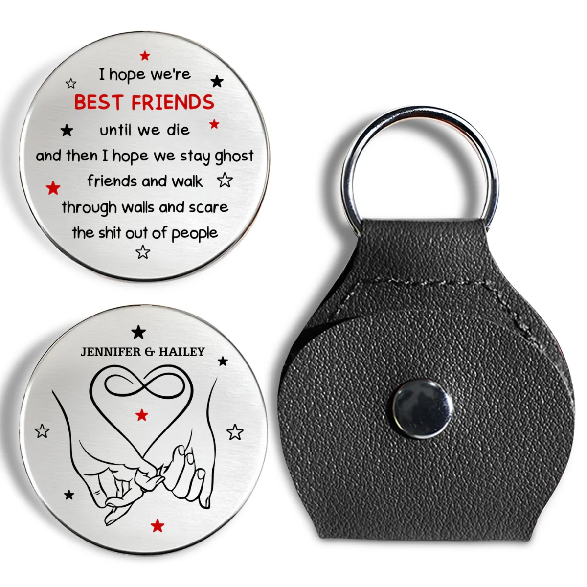 Best Friends Beyond Life - Personalized Custom Pocket Hug - Image 6