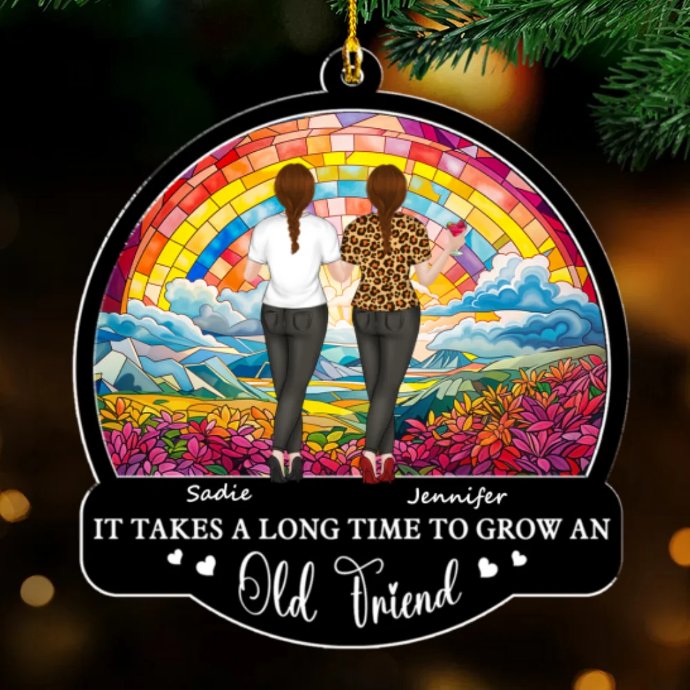 Best Friends For Life - Personalized Custom Acrylic Ornament - Image 6