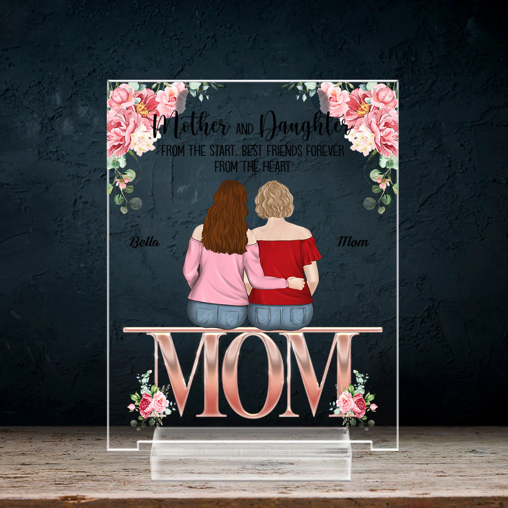 Best Friends Forever - Personalized Custom Acrylic Plaque With Base - Image 3