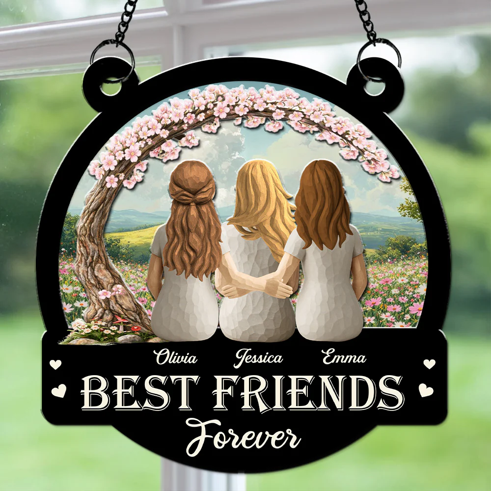 Best Friends - Personalized Custom Suncatcher