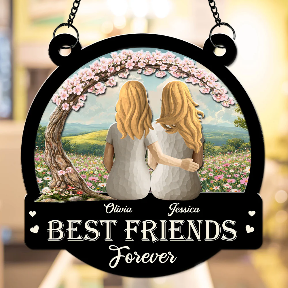 Best Friends - Personalized Custom Suncatcher - Image 2