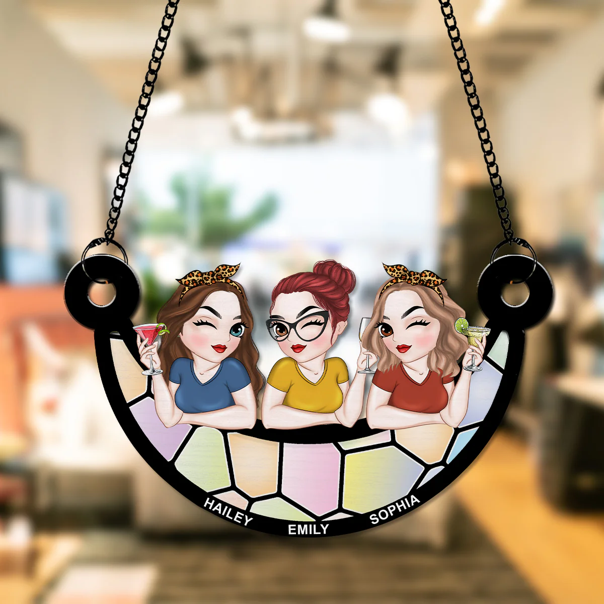 Best Friends Together - Personalized Custom Suncatcher - Image 3