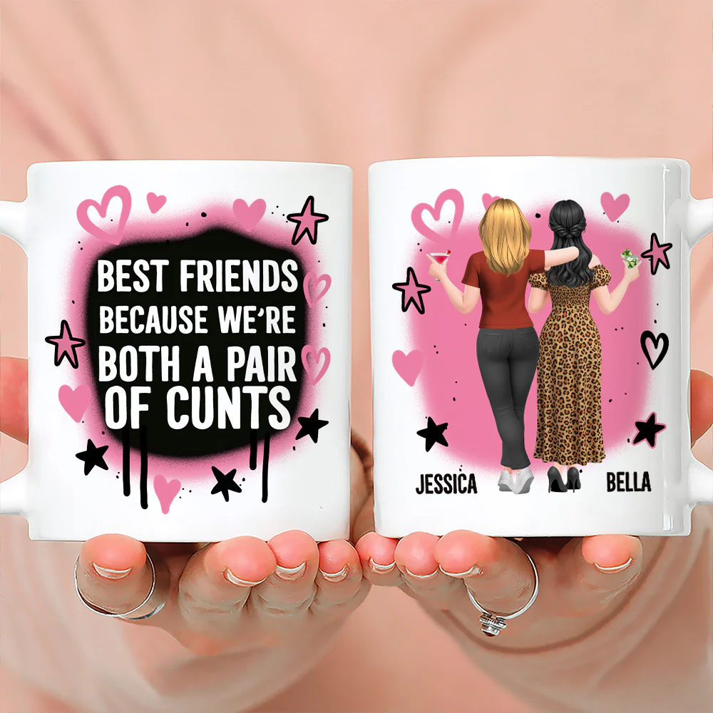 Best Friends Zero Filter - Personalized Custom Coffee Mug - Image 4
