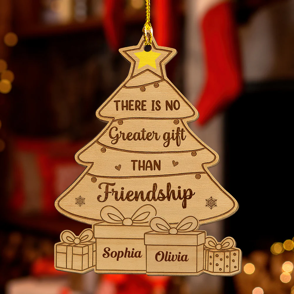 Best Gift Ever - Personalized Custom Wood Ornament - Image 2
