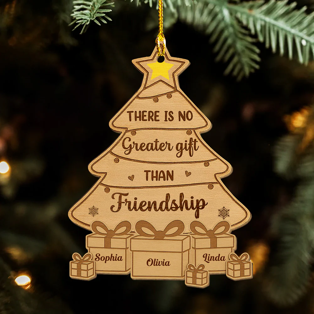 Best Gift Ever - Personalized Custom Wood Ornament - Image 4