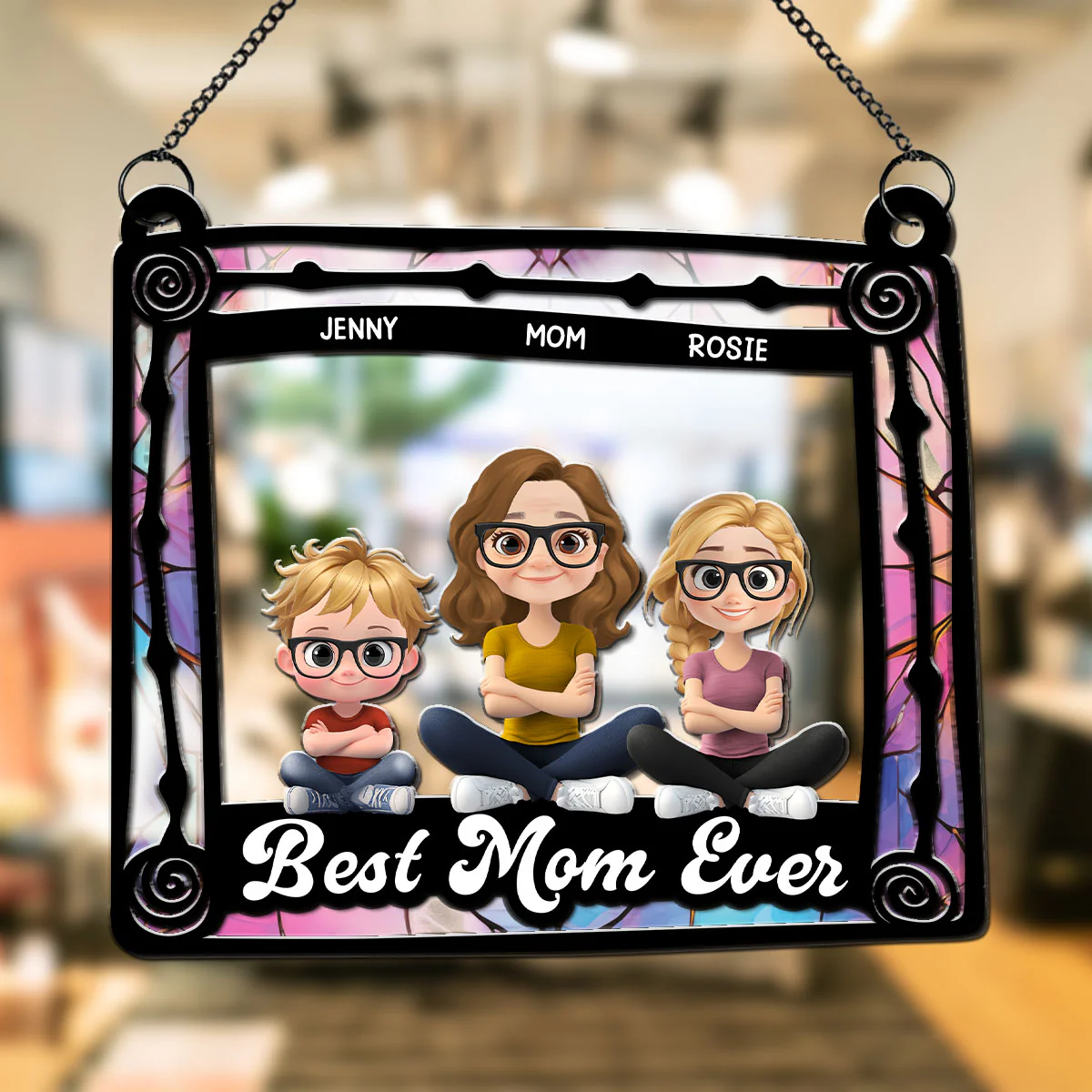 Best Gift For Best Mom - Personalized Custom Suncatcher - Image 4