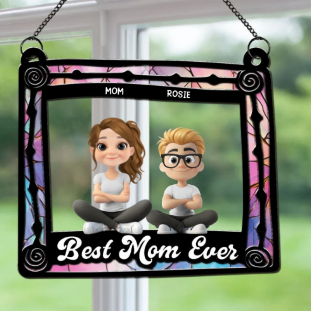 Best Gift For Best Mom - Personalized Custom Suncatcher - Image 6