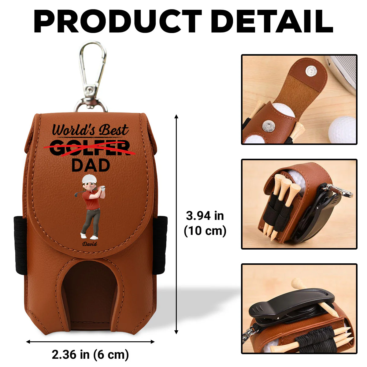 Best Golfer - Personalized Custom Golf Ball Bag - Image 6