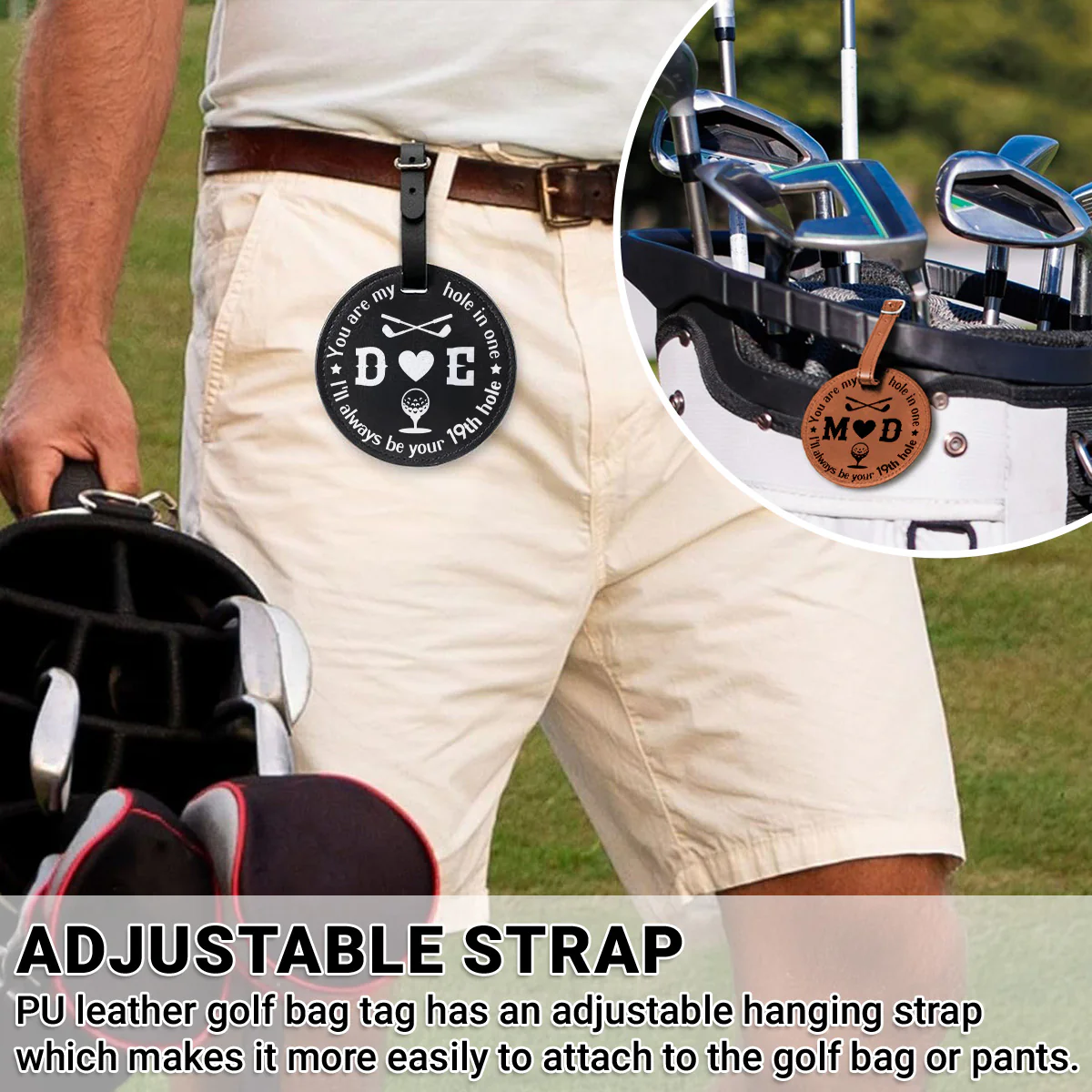 Best Golfer - Personalized Custom Golf Tee Bag - Image 6