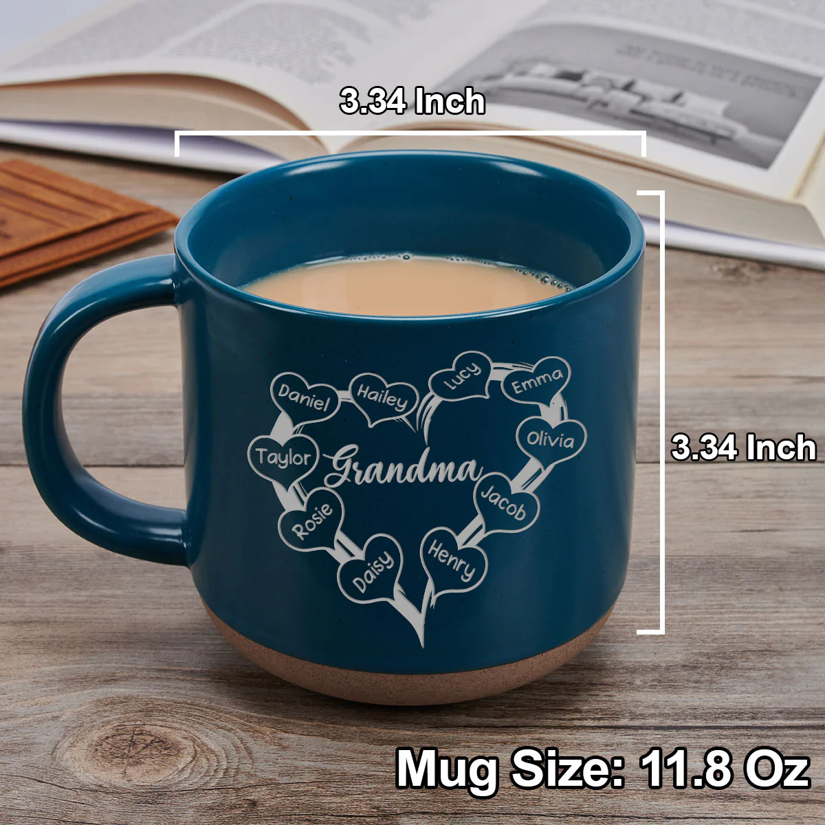 Best Grandma Ever - Personalized Custom Engraved Pottery Mug - Image 3