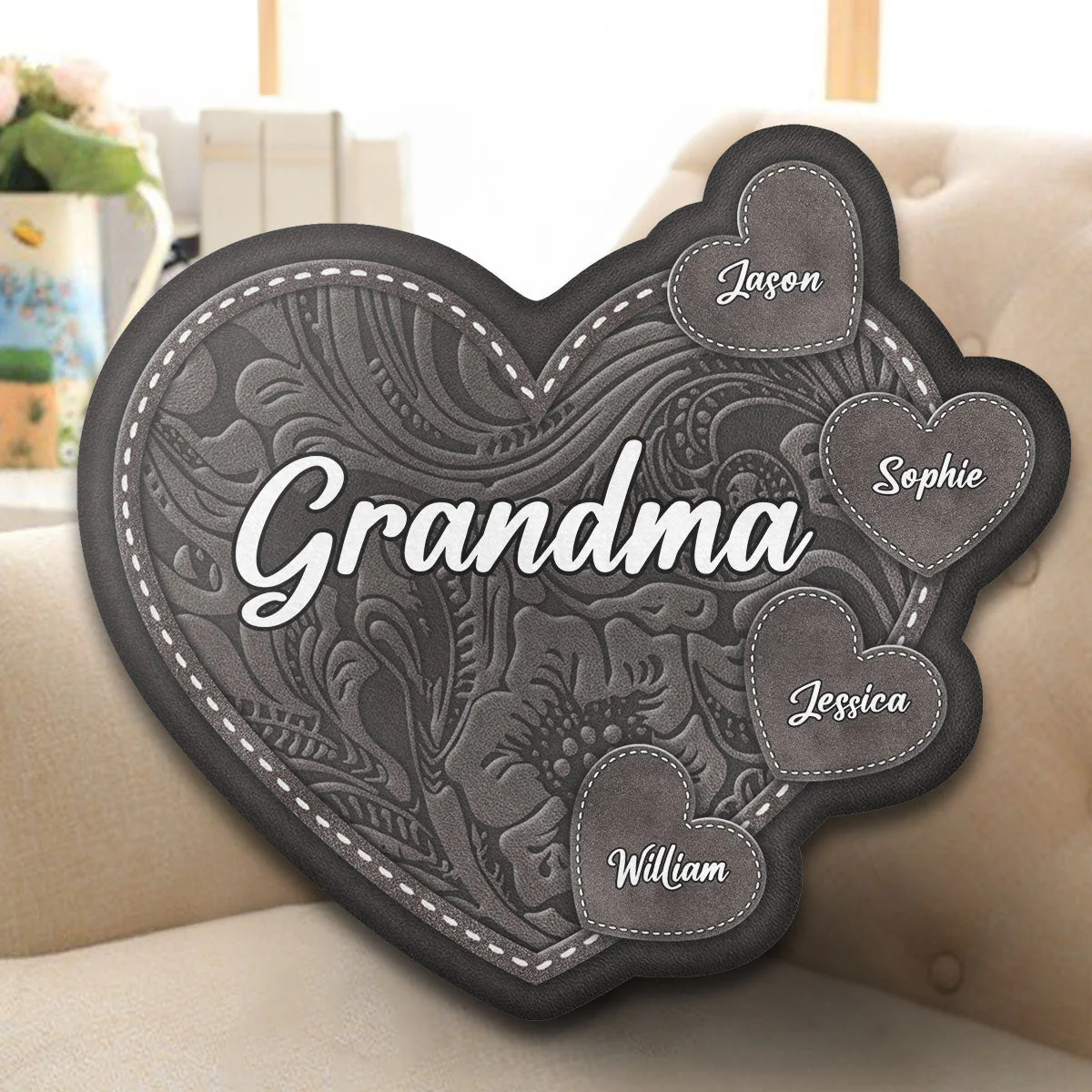 Best Grandma Ever - Personalized Custom Shaped Pillow - Image 2