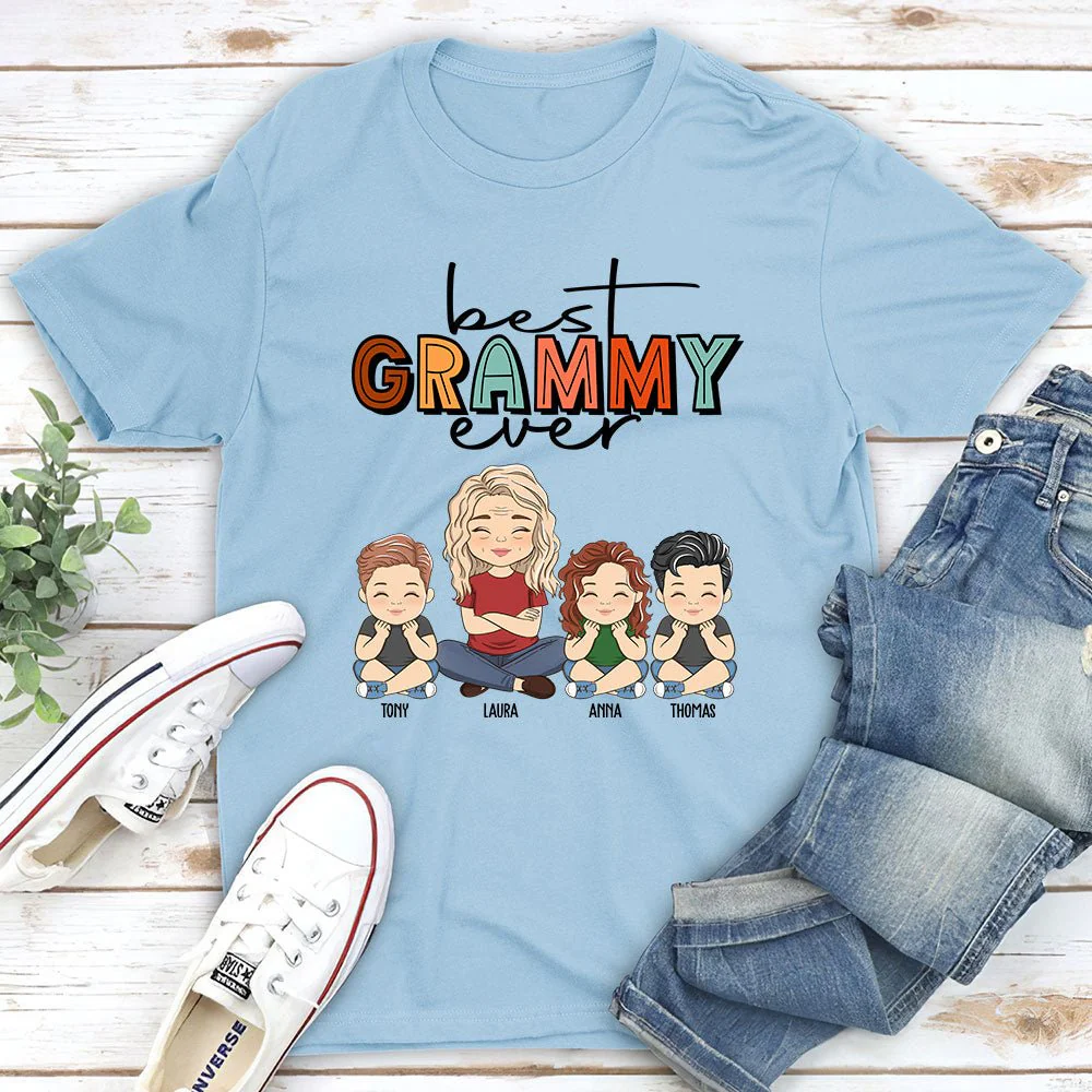 Best Grandma Ever - Personalized Custom Unisex T-shirt - Image 3