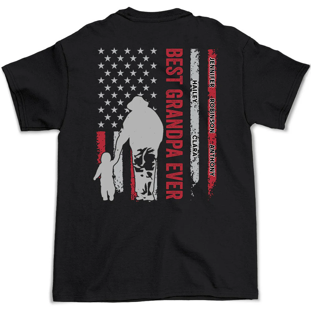 Best Grandpa Ever - Personalized Custom Shirt