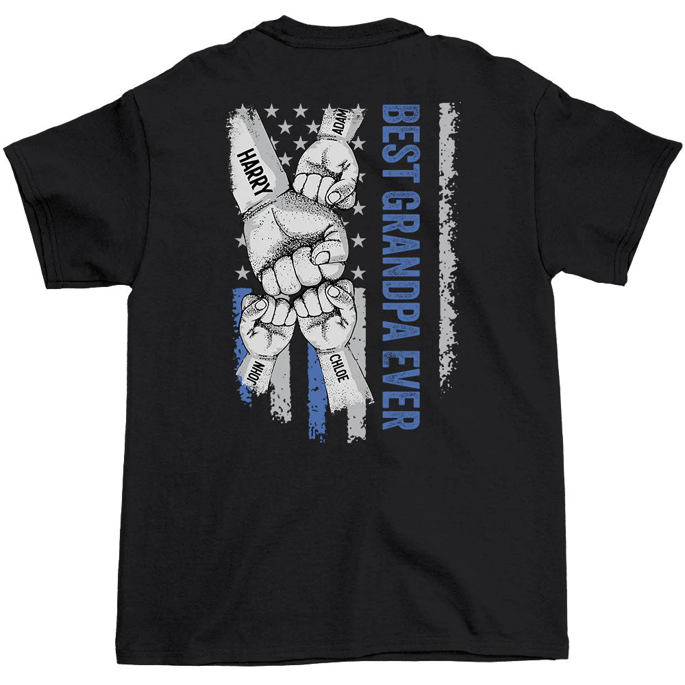 Best Grandpa Ever - Personalized Custom Shirt
