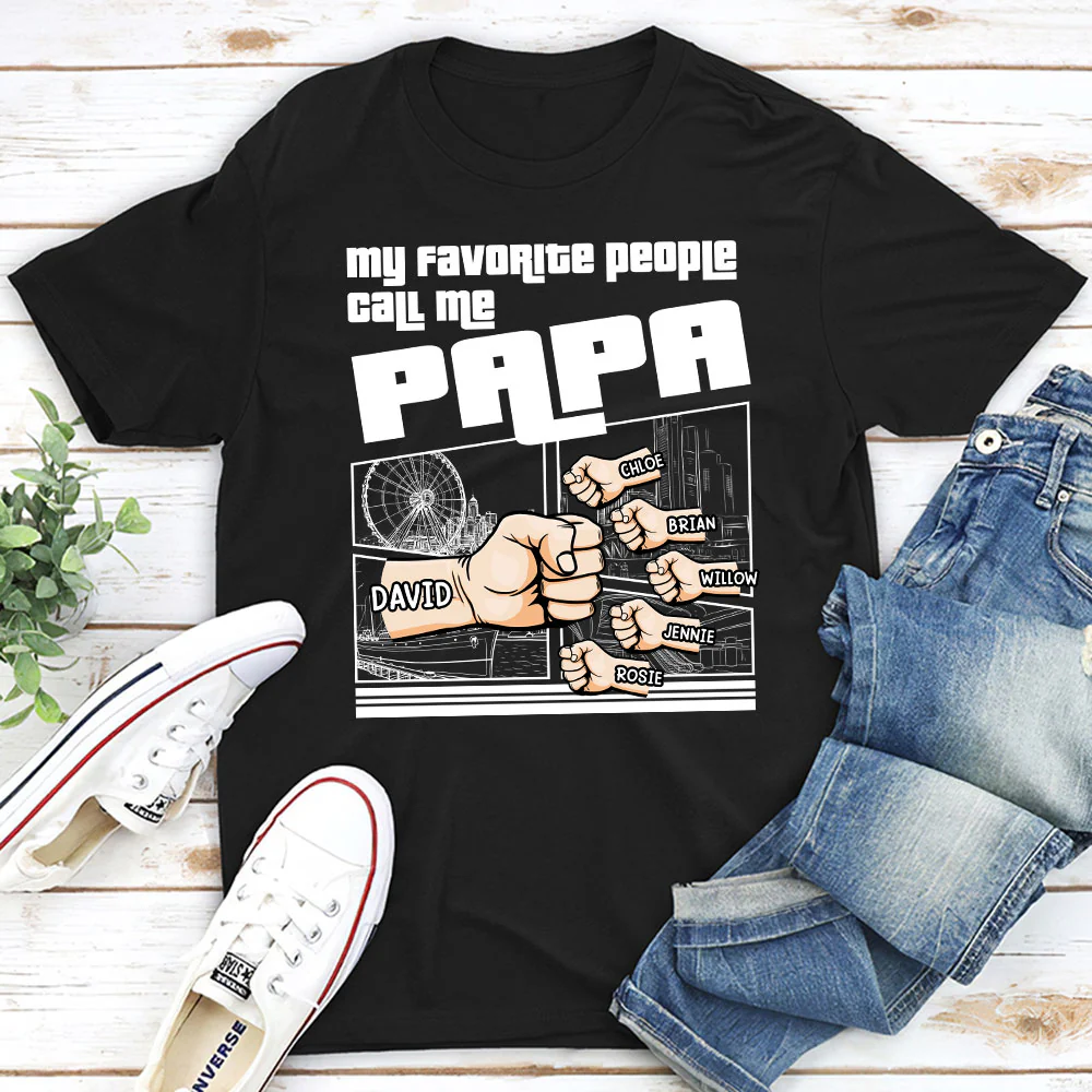 Best Grandpa Ever - Personalized Custom Shirt - Image 2