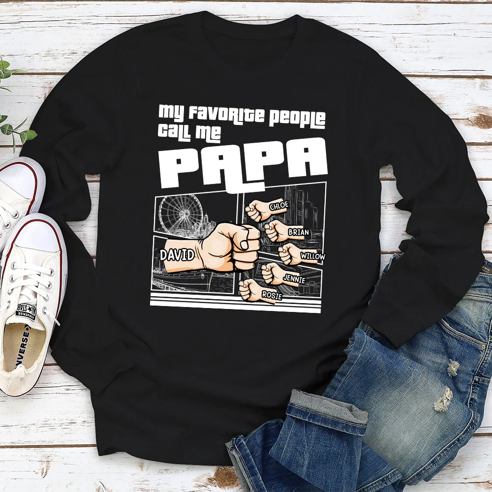 Best Grandpa Ever - Personalized Custom Shirt - Image 7