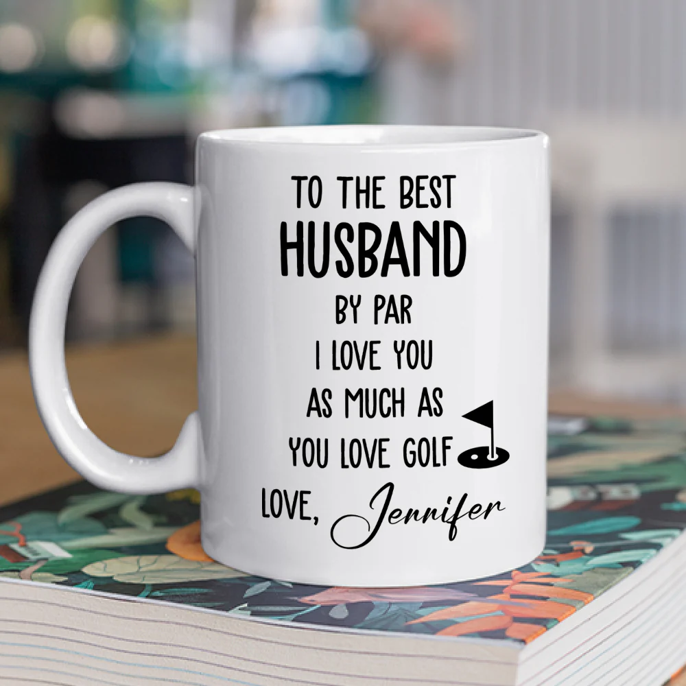 Best Husband By Par - Personalized Custom Coffee Mug - Image 2