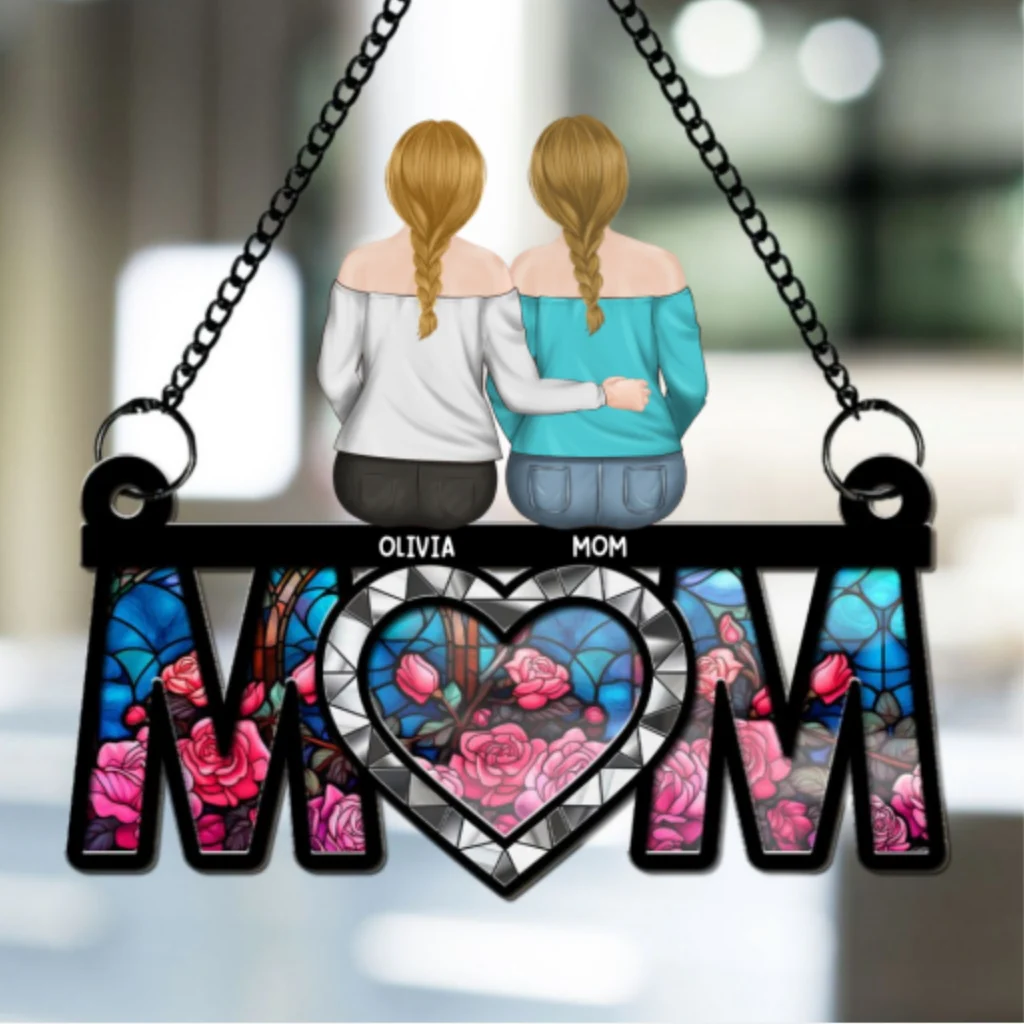 Best Mom Ever - Personalized Custom Suncatcher - Image 6