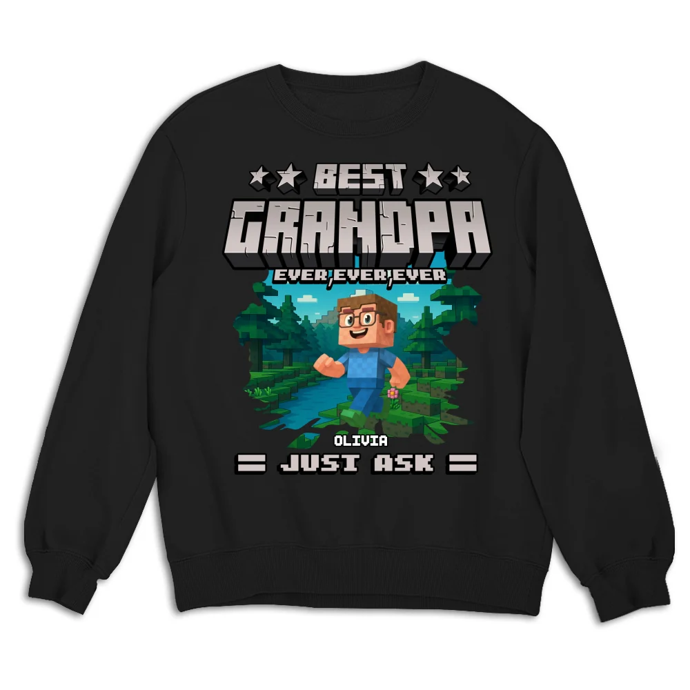 Best Papa Ever Ever - Personalized Custom Shirt - Image 15
