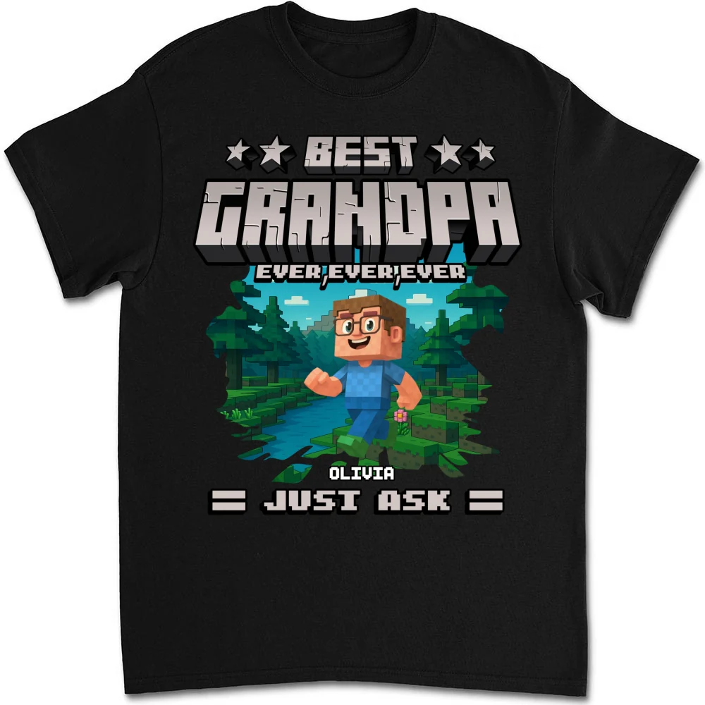 Best Papa Ever Ever - Personalized Custom Shirt - Image 8
