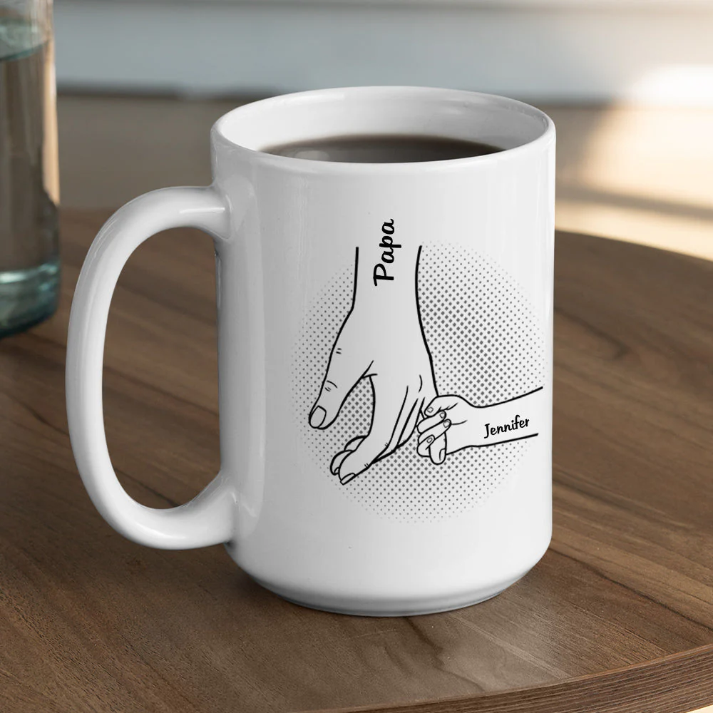 Best Papa Ever - Personalized Custom Coffee Mug - Image 4