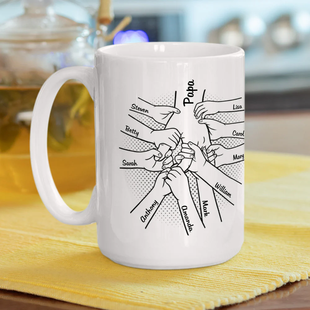 Best Papa Ever - Personalized Custom Coffee Mug - Image 5