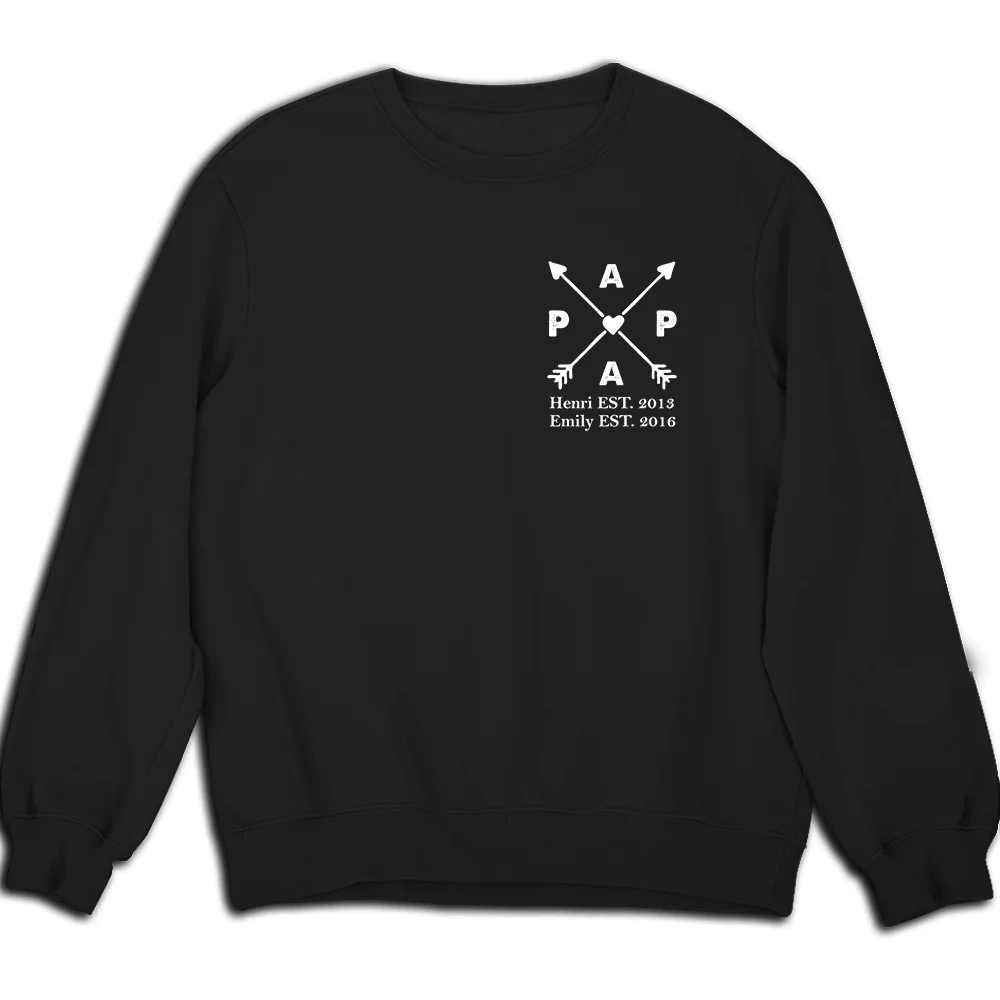 Best Papa Ever - Personalized Custom Shirt - Image 2