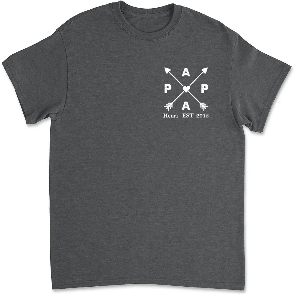 Best Papa Ever - Personalized Custom Shirt - Image 6