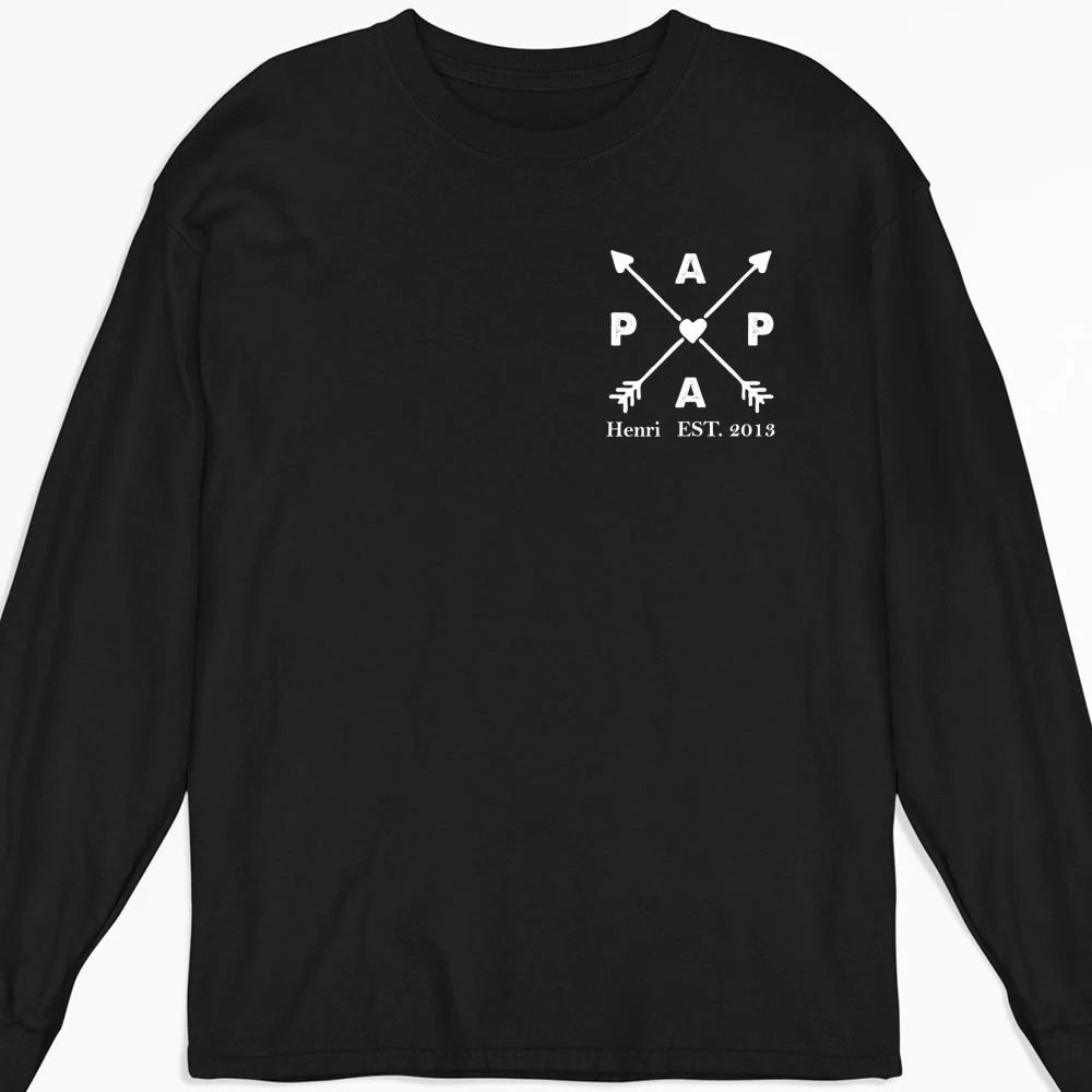 Best Papa Ever - Personalized Custom Shirt - Image 9