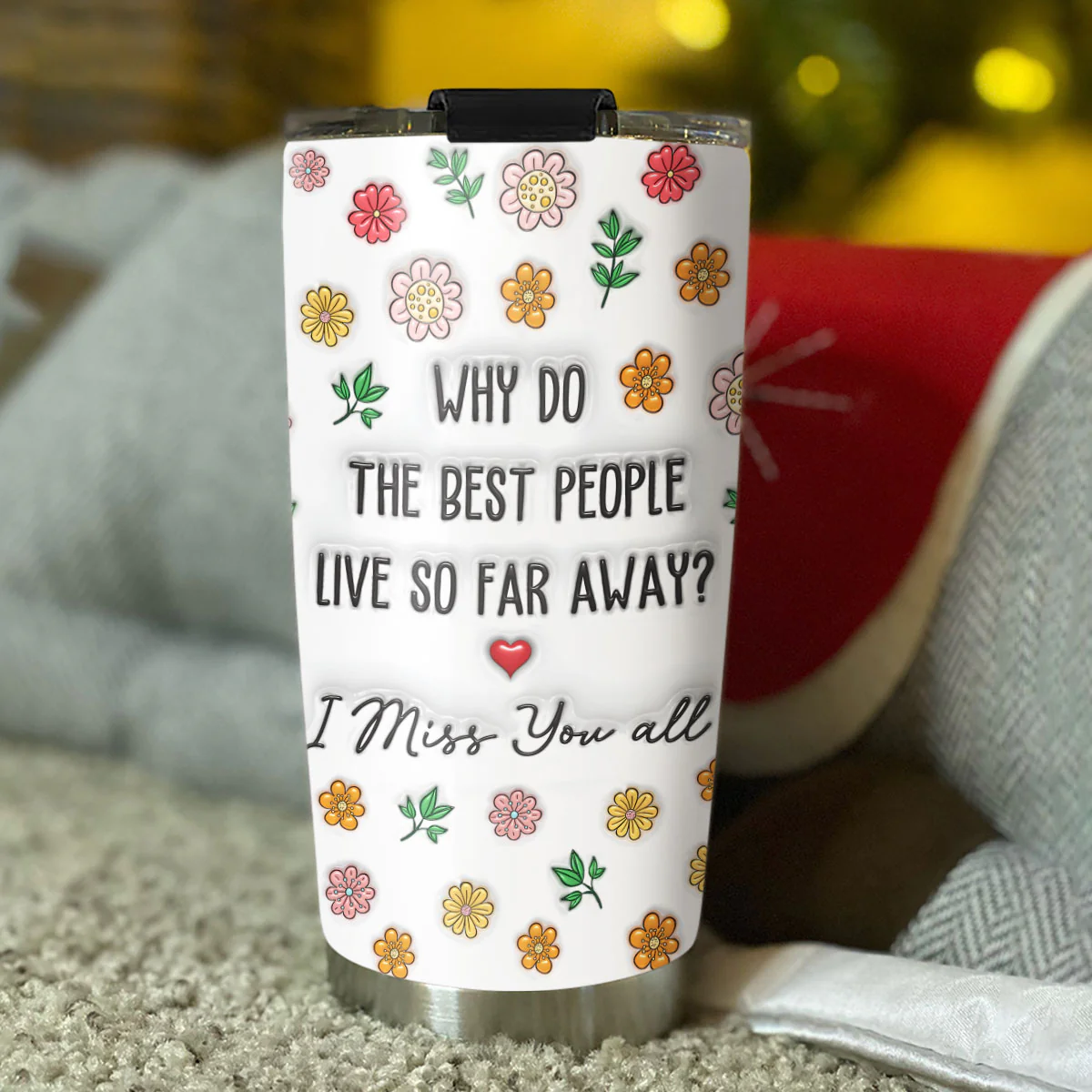 Best People Are Always Distant - Personalized Custom 3D Inflated Effect Tumbler - Image 5