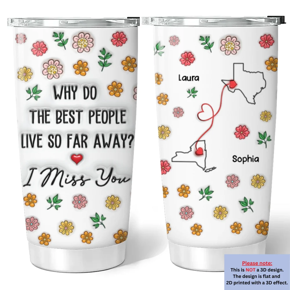 Best People Are Always Distant - Personalized Custom 3D Inflated Effect Tumbler - Image 6