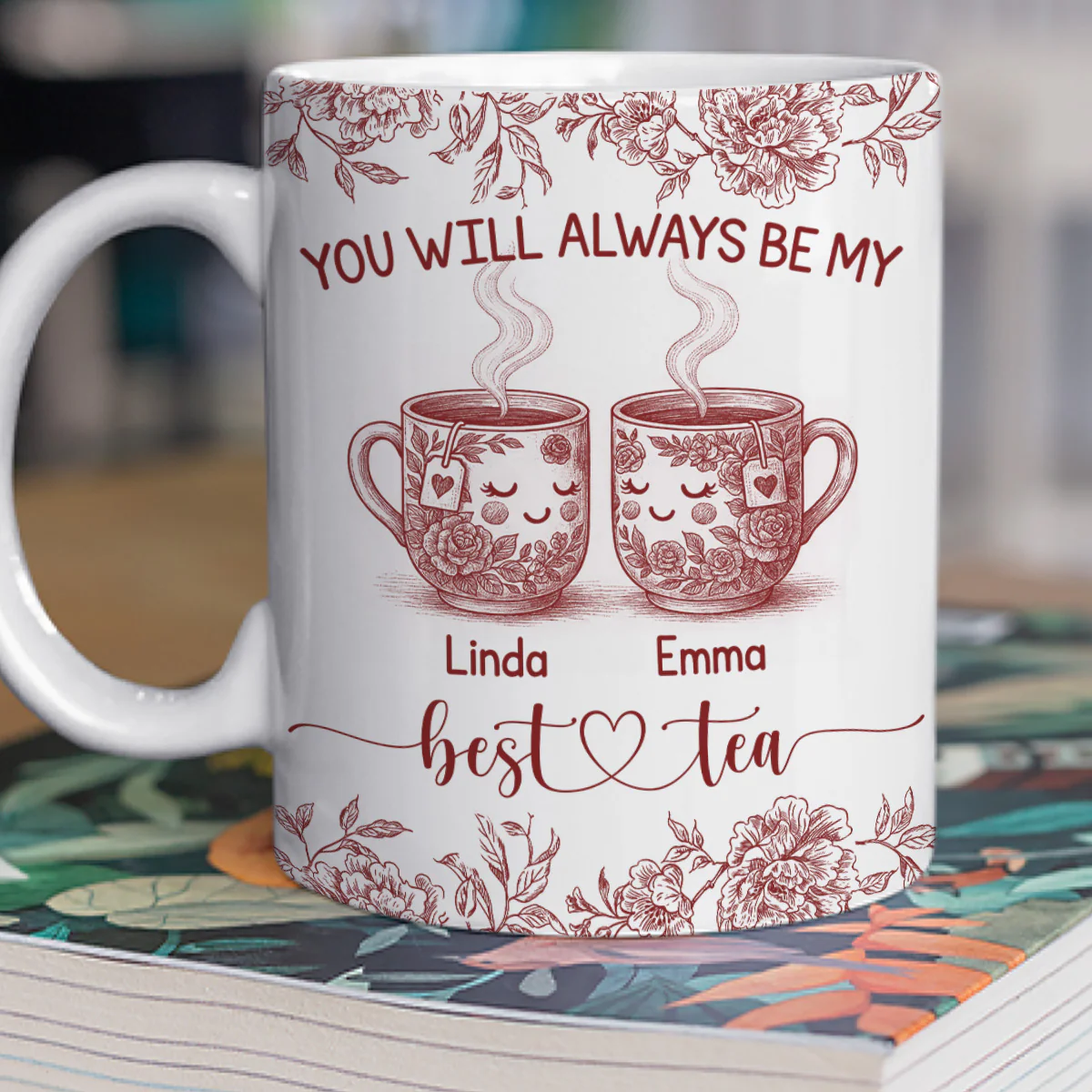 Best Tea In The World - Personalized Custom Coffee Mug - Image 3