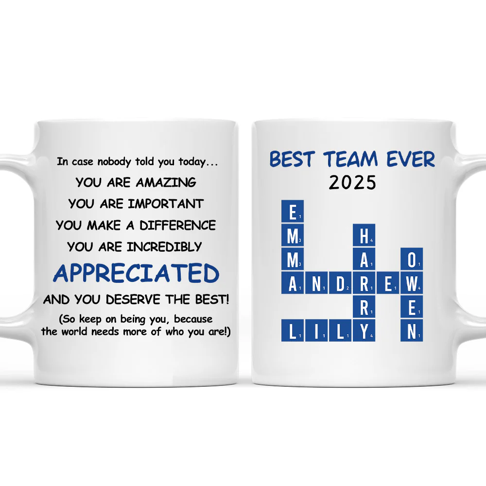 Best Team Ever 2025 - Personalized Custom Coffee Mug