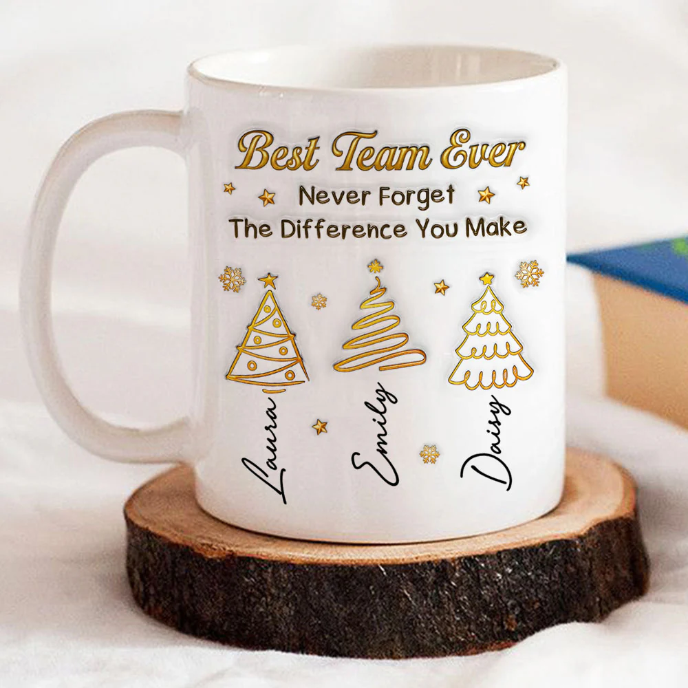 Best Team - Personalized Custom 3D Inflated Effect Mug - Image 2