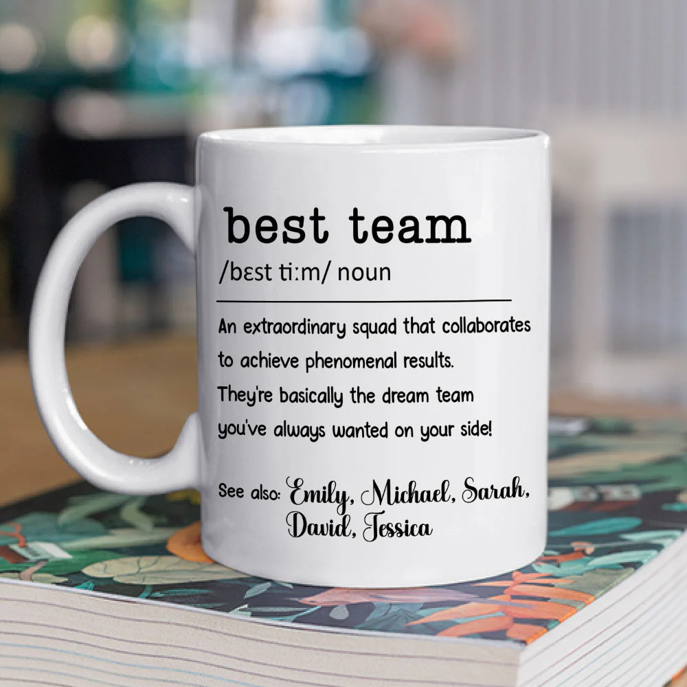 Best Team - Personalized Custom Coffee Mug - Image 2