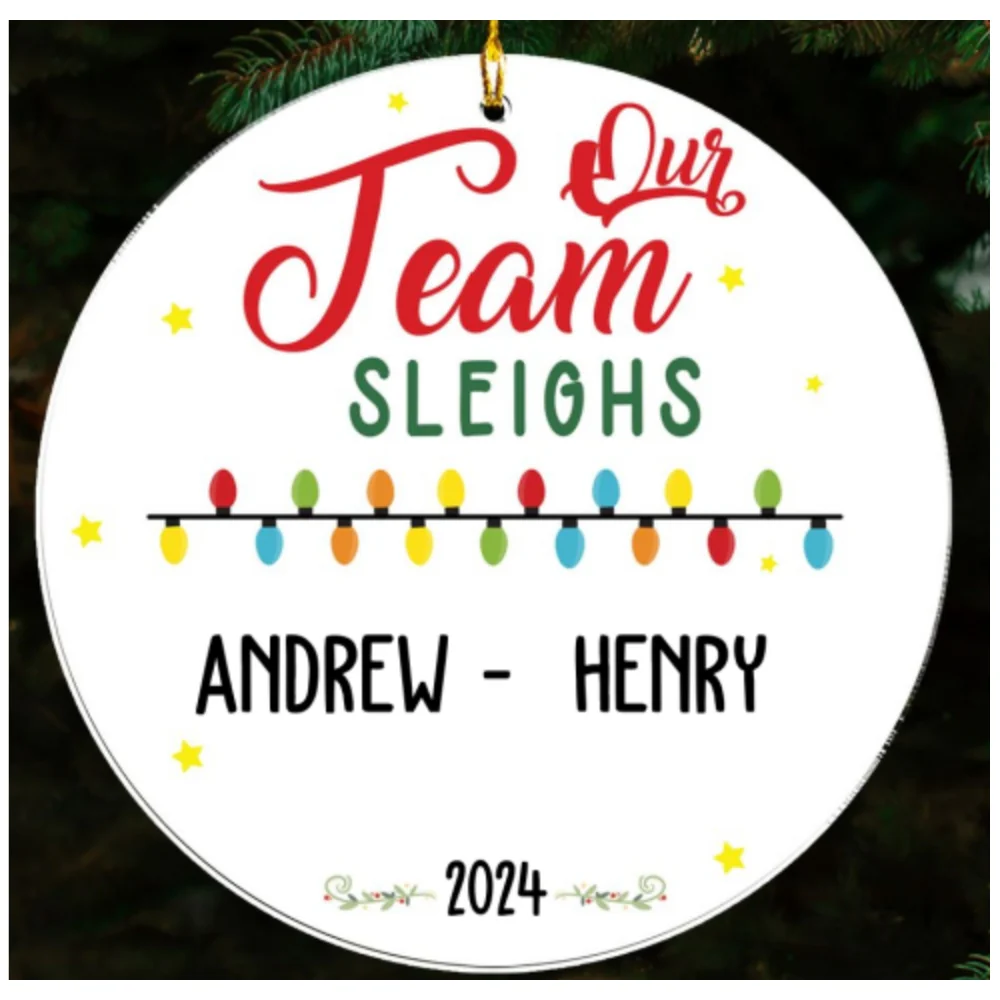 Best Teammate - Personalized Custom Acrylic Ornament - Image 6