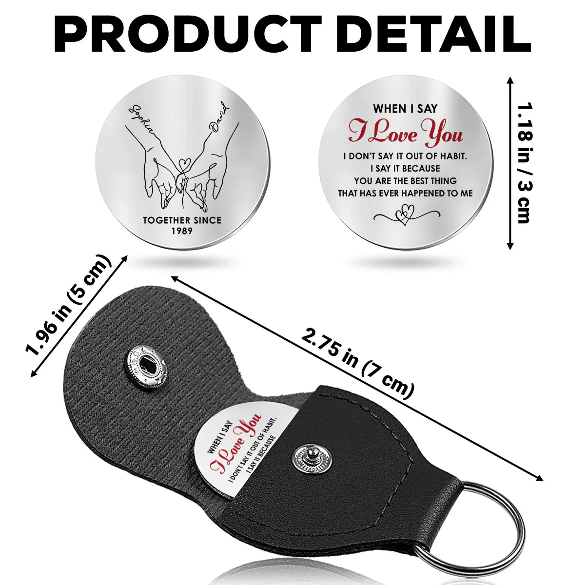 Best Thing To Me - Personalized Custom Pocket Hug - Image 5